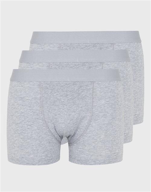 Bread & Boxers 3-Pack Boxer Brief Boxershorts Grey Melange