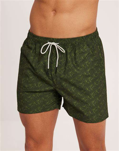 OAS Swim Shorts Badeshorts Green Squiggle