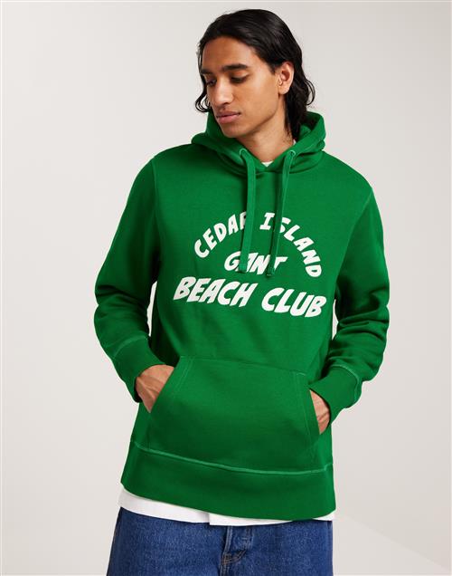 Gant Cedar Graphic Hoodie Hoodies Green