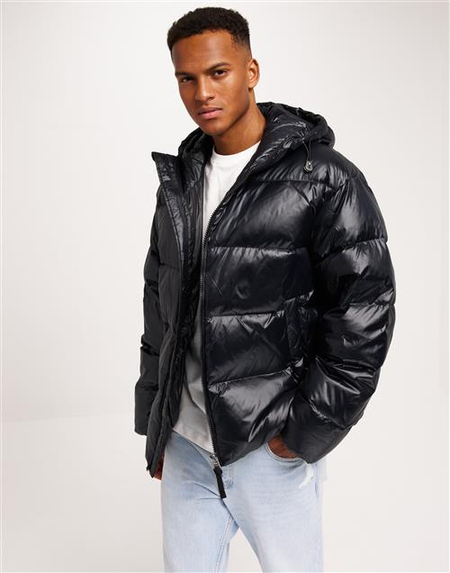 Gant Oversized Shiny Down Puffer Jacket Puffer jackets Black