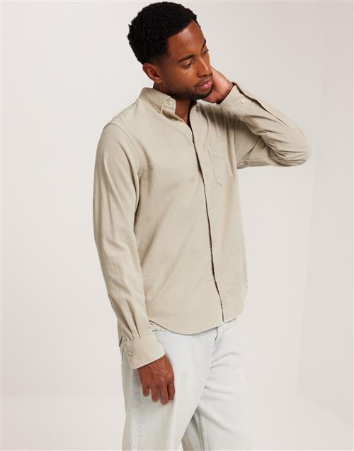 Gant Reg Ut Corduroy Shirt Fløjlsskjorter Putty