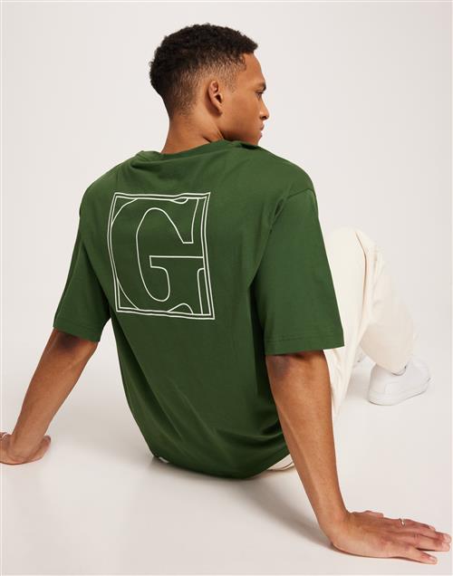 Gant Back Logo Graphic Ss T-Shirt Printed t-shirts Pine