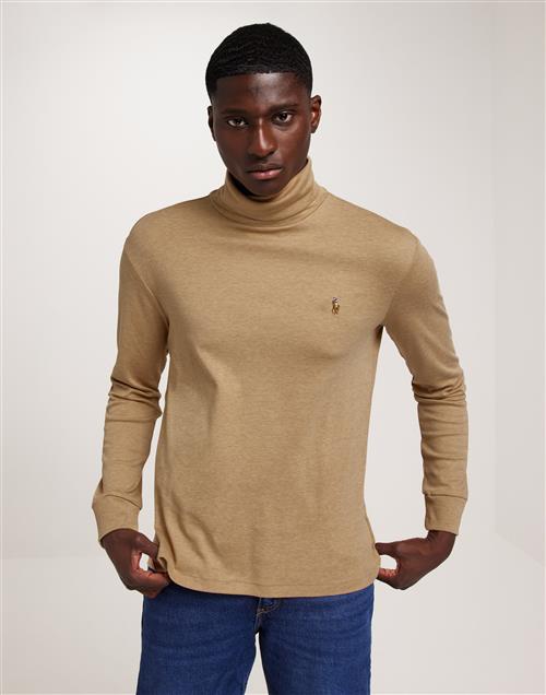 Polo Ralph Lauren LSTURTLEM1-Long Sleeve-Knit Polotrøjer Medium Beige