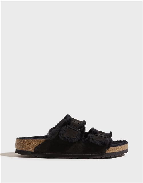 Birkenstock Arizona Fur Sandaler Black