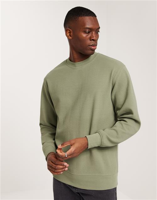 Selected Homme Slhadam Structure Crew Neck Sweat Sweatshirts Vetiver