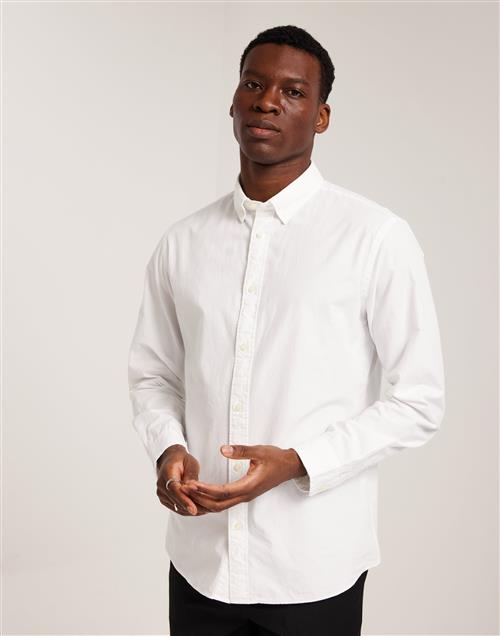 Selected Homme Slhslimrick-Poplin Shirt Ls Noos Vita skjortor White