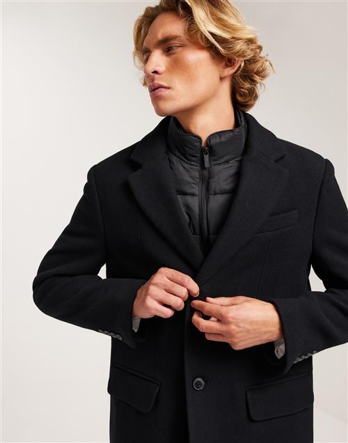 Selected Homme Slhjoseph Wool Coat Noos Frakke Stretch Limo