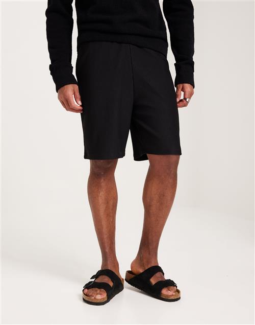 Selected Homme Slhloose-Plisse Shorts Ex Joggingshorts Black