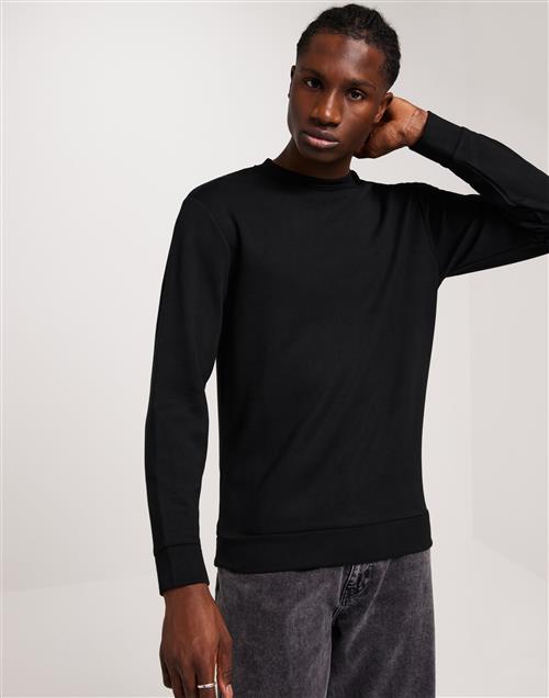 Selected Homme Slhemanuel Soft Crew Neck Sweat Noo Sweatshirts Black