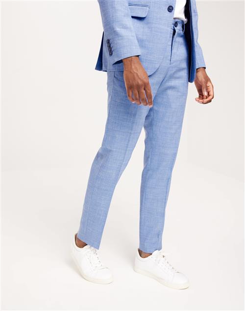 Selected Homme Slhslim-Oasis Linen Trs Noos Hørbukser Light Blue