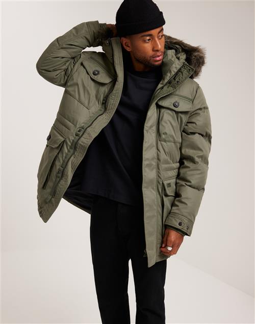 Superdry Chinook Faux Fur Parka Parkajakker Olive