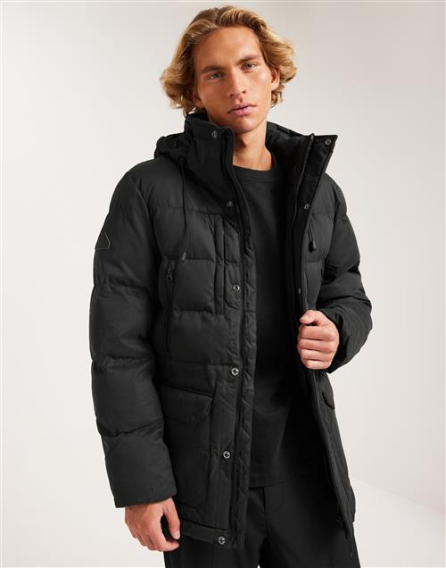 Superdry Mf Hooded Parka Dunjakker Noir