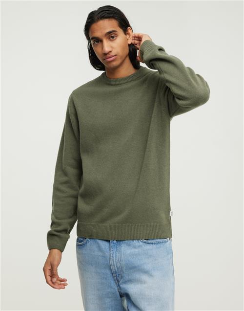 Casual Friday CFKARL crew neck bounty knit Trøjer Olive