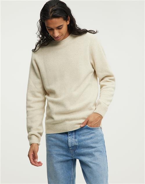 Casual Friday CFKARL crew neck bounty knit Trøjer Sand Melange