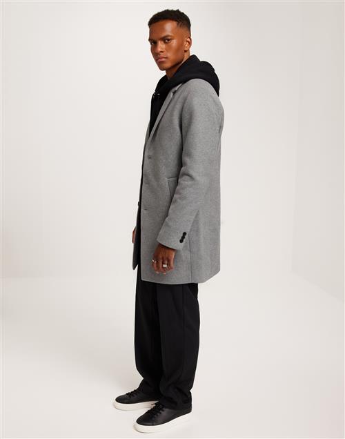 Jack & Jones Jjemorrison Wool Coat Sn Frakke Light Grey Melange