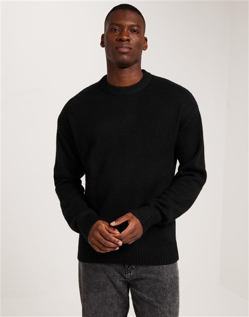 Jack & Jones Jorollie Knit Crew Neck Sn Striktrøjer Black