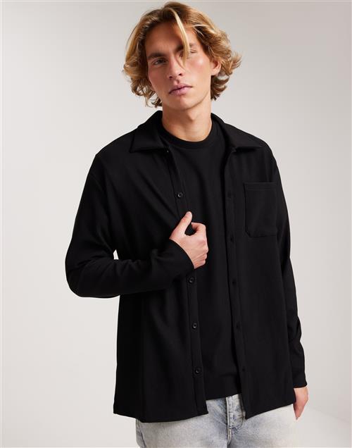 Jack & Jones Jprblaplisse Ls Shirt Svarta skjortor Black