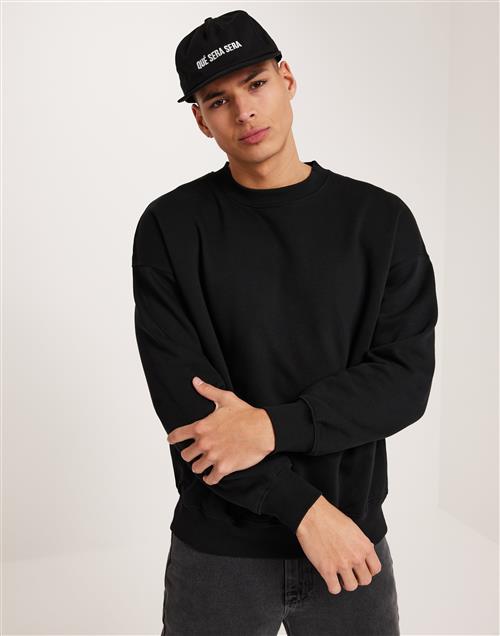 Jack & Jones Jorvibe Spongy Sweat Crew Neck Sweatshirts Black