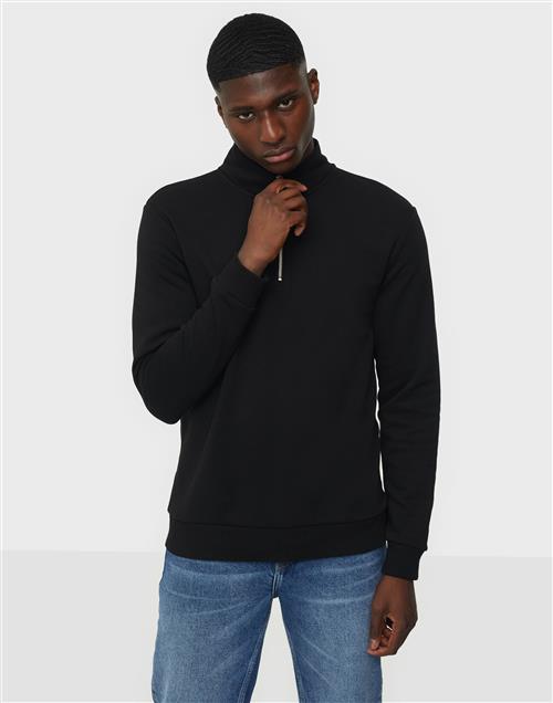 Only & Sons Onsceres Half Zip Sweat Trøjer med lynlås Black