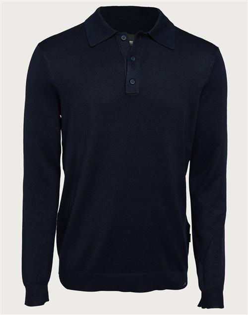 Only & Sons Onswyler Life Reg 14 Ls Polo Knit N Striktrøjer Dark Navy