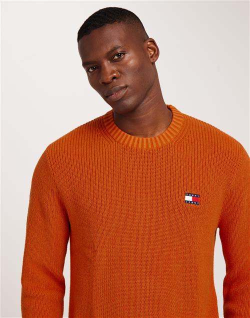 Tommy Jeans Tjm Reg Tonal Xs Badge Sweater Striktrøjer Orange