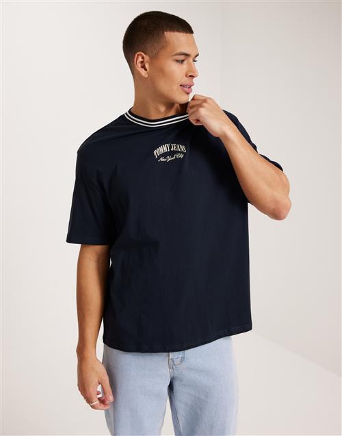 Tommy Jeans Tjm Ovz Tipping Tee Kortærmede t-shirts Dark Night Navy