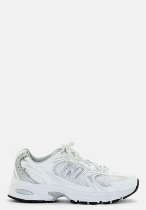 Se New Balance 530EMA Sneaker White/Silver 41.5 ved Bubbleroom