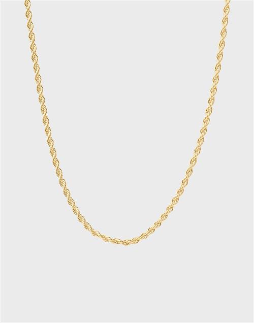 Muli Collection - Guld - Thin Rope Chain Necklace