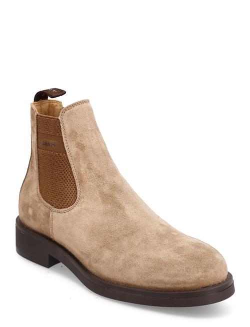 Se GANT Prepdale Chelsea Boot GANT Beige ved Booztlet