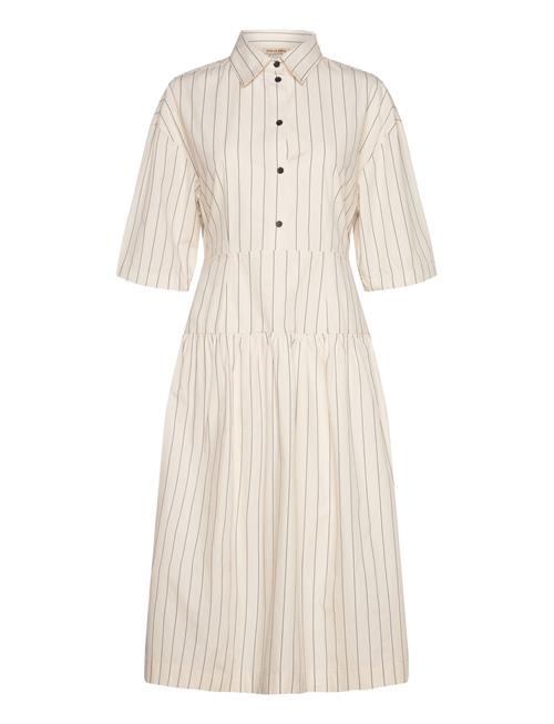 Striped Midi Dress Stella Nova Cream