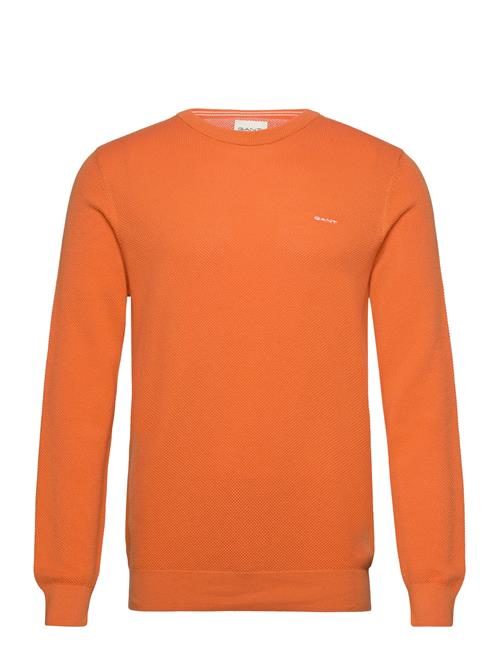 Cotton Pique C-Neck GANT Orange