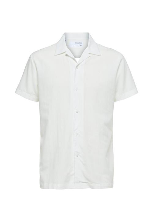 Selected Homme Slhreg-Air Shirt Ss Mix W Selected Homme White