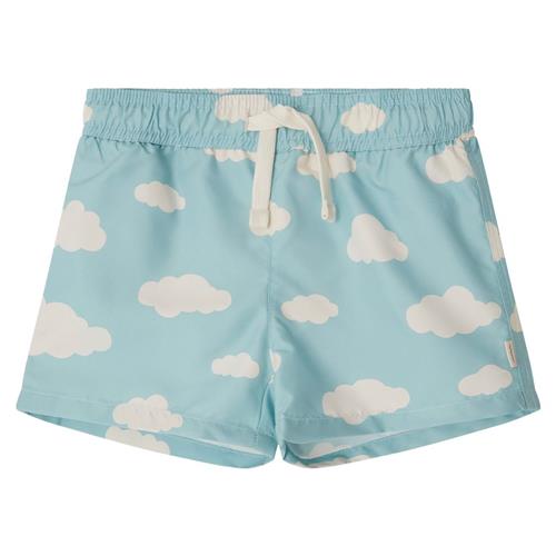 Kuling Strömstad Mønstrete Badebukser Med Skyer Dove Blue 98/104 cm  Blå  98/104 cm  Unisex