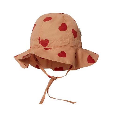 Kuling San Clemente Hjertemønstret Solhat Terracotta 52/54 cm  Orange.  52/54 cm  Unisex