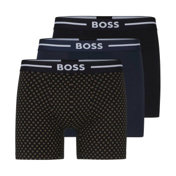 BOSS 3P Bold BoxerB Sort/Blå bomuld XX-Large Herre