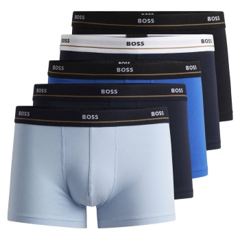 BOSS 5P Essential Trunks Flerfarvet-2 bomuld Medium Herre