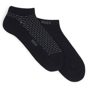 BOSS Strømper 2P Minipatetrn CC Ankle Socks Sort Str 43/46 Herre