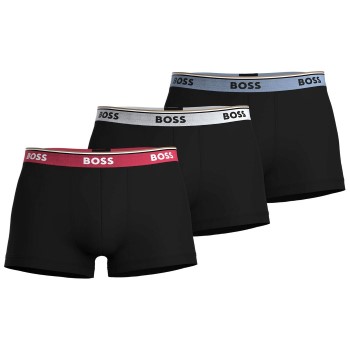 BOSS 3P Power Trunks Sort bomuld Large Herre