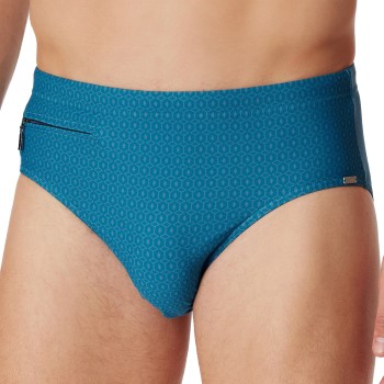 Schiesser Badebukser Aqua Classic Swim Slip Blå X-Large Herre