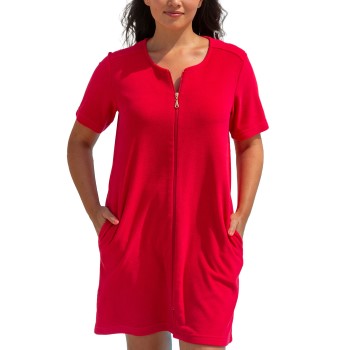 Se Trofé Trofe Short Sleeved Beachrobe Rød Medium Dame ved Timarco