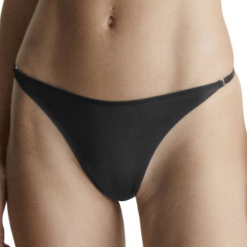 Calvin Klein Trusser Minimalist Thong Sort X-Large Dame