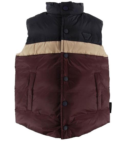 Se Emporio Armani Emporio Armani Dunvest - Bordeaux/Navy m. Stribe ved KidsWorld