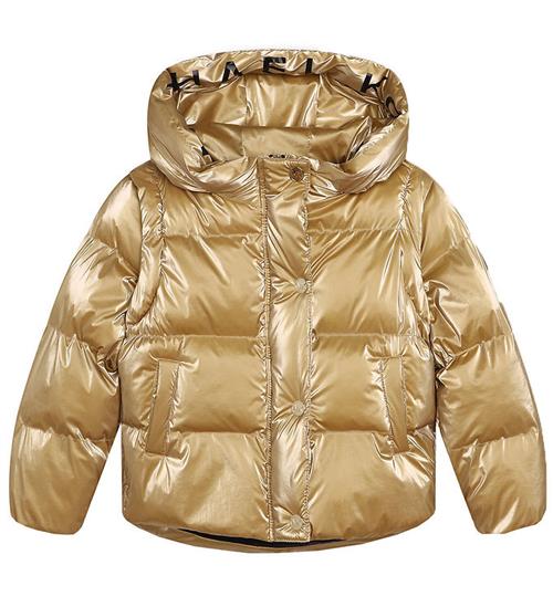 Se Michael Kors Michael Kors Dynejakke/Dynevest - Light Gold ved KidsWorld