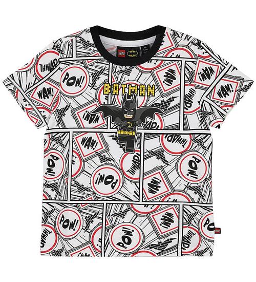 Se LEGOÂ® Wear LEGOÂ® Batman T-Shirt - LWTano - Hvid ved KidsWorld