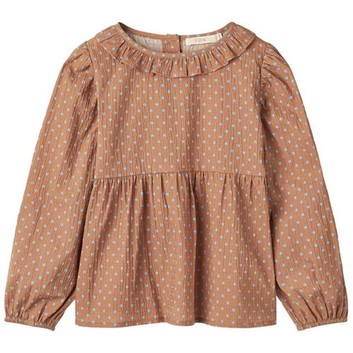 Fliink Toto Prikket Bluse Tiger eye | Brun | 5 years