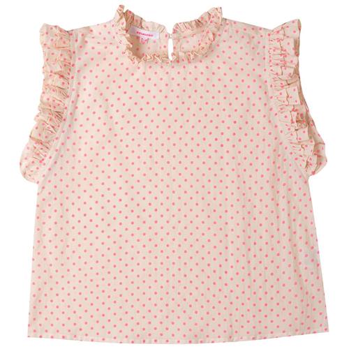 Se Kidsagogo Lola Polkaprikmønstret Top Vivid Pink | Lyserød | 2-3 years ved Babyshop