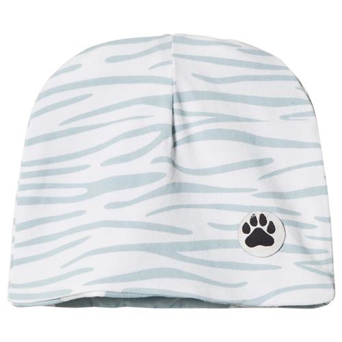 Little LuWi Reversible Blue Tiger/Cow Hat | Hvid | 4-6 months