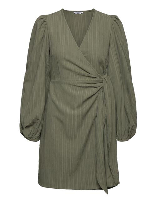 Axelle Wrap Dress Bubbleroom Khaki