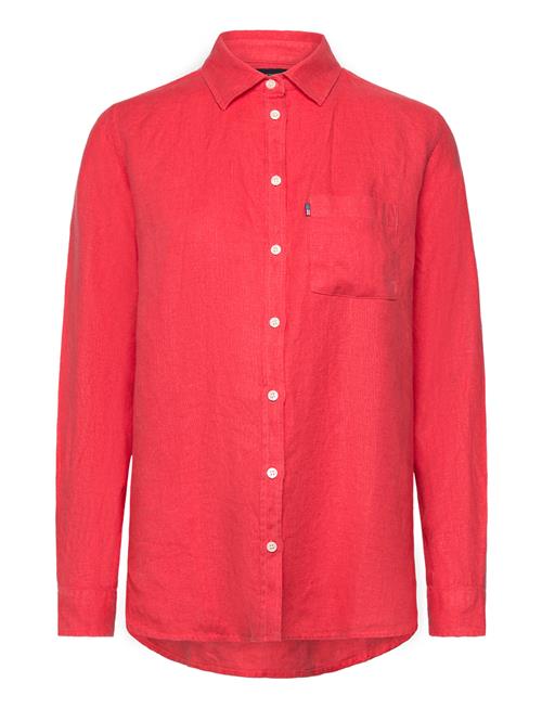 Isa Linen Shirt Lexington Clothing Red