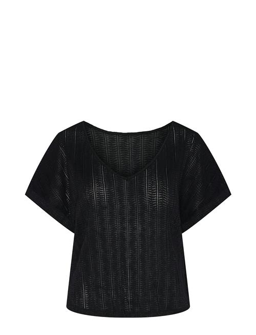 Pcafie Ss Reversible Lace Top Sww Pieces Black